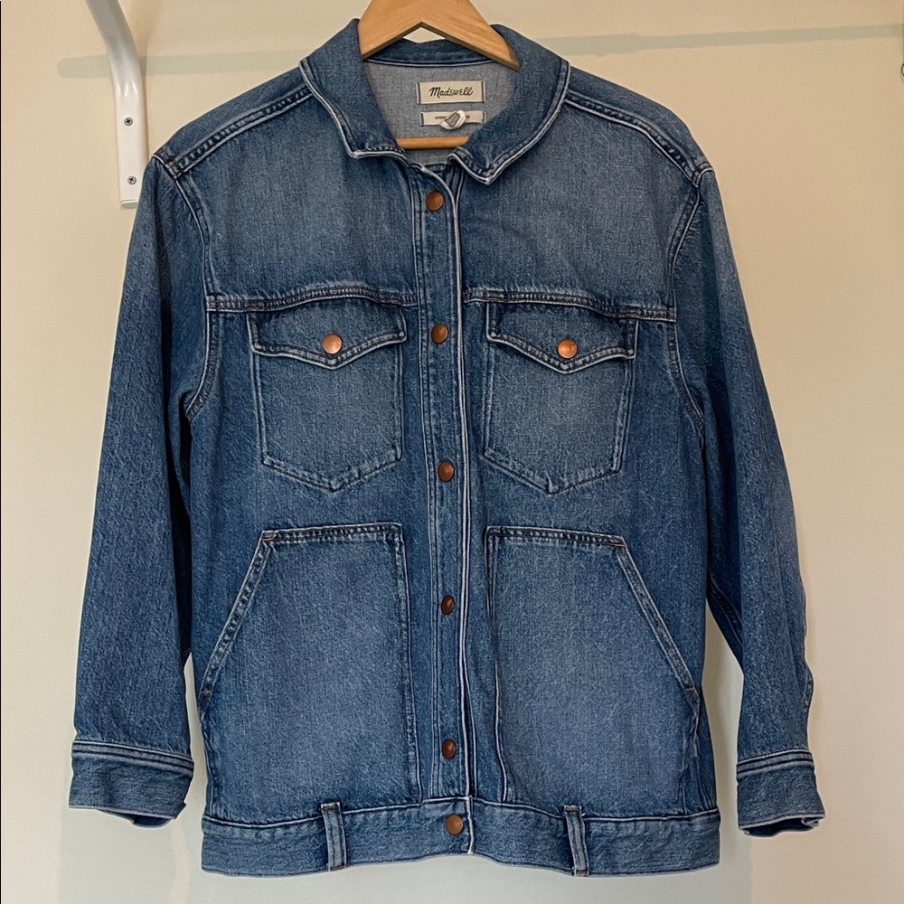 Madewell The Oversized Trucker Jean jacket
